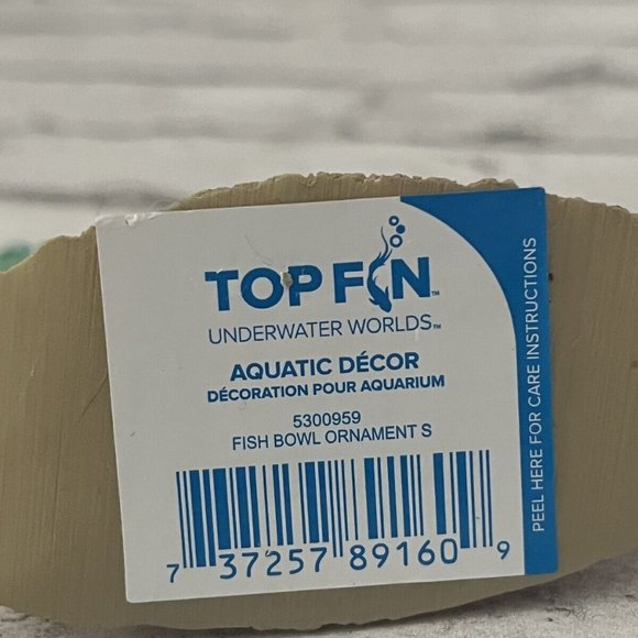 Top Fin Fish Bowl Aquarium Ornament Aquatic Decor NWT - Picture 3 of 3